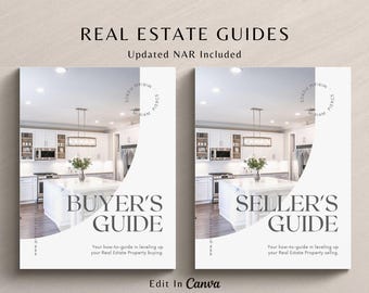 Real Estate Listing Presentation, Simple Buyers Guide, Buyer and Seller Guide, Realtor Moving Checklist Planner, Luxury Home Buyer Guide