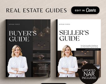 Guia do comprador e vendedor de imóveis, Pacote de modelos de marketing imobiliário, Pacote de comprador e vendedor de corretor de imóveis, Guia do comprador de imóveis, Agente do comprador, NAR