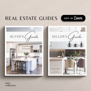 Real Estate Buyer and Seller Guide, Real Estate Marketing Template Bundle, Realtor Buyer Packet & Seller Packet, Home Buyer Guide, Canva