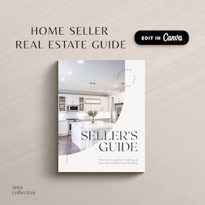 Real Estate Seller Guide, Realtor Seller Packet, Home Buyer Guide, Canva, Real Estate Marketing Template Bundle, Real Estate Branding