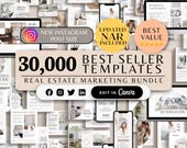 30,000+ Real Estate Templates, Real Estate Marketing, Social Media Instagram Bundle, Listing Presentation, Realtor NAR, Business Cards