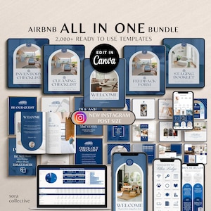 Airbnb Mega Bundle | Airbnb Host Bundle | Welcome Book Template | Superhost | Airbnb Printable | Airbnb | VRBO | Airbnb welcome Book | Host