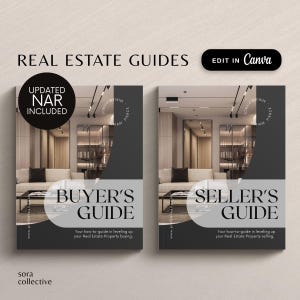 Real Estate Buyer and Seller Guide, Realtor Buyer Packet & Seller, Home Buyer Canva Printable Guide, Real Estate Marketing, Buyer Agent, NAR
