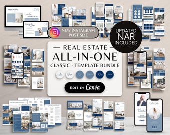 All-In-One Realtor Branding, Realtor Marketing Canva Template, Real Estate Agent Social Media Post Templates, Real Estate, Buyer Agent