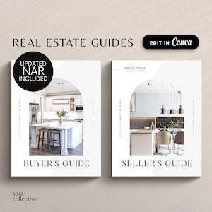 Real Estate Home Buyer & Seller Guide Bundle, Agent Settlement, Real Estate Marketing, Agent Commission, Listing Presentation, NAR update