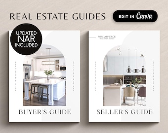 Real Estate Home Buyer & Seller Guide Bundle, Agent Settlement, Real Estate Marketing, Agent Commission, Listing Presentation, NAR update
