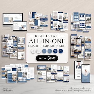 All-In-One Realtor Branding, Realtor Marketing Canva Template, Real Estate Agent Social Media Post Templates, Real Estate Facebook Bundle