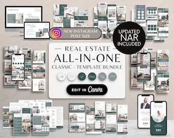 Ultimate Real Estate Marketing Templates Bundle, Real Estate Flyers + Postcards, Real Estate Social Media, Buyer Seller Guide, Buyer Agent