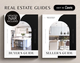 Buyer Agent Commission, NAR, Real Estate Buyer and Seller Guide, Realtor Buyer Packet & Seller, Real Estate Marketing Template Bundle