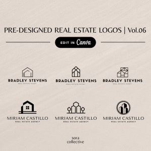 Professional Real Estate Logo, Pre-made Real Estate Agent Logo, Realtor Branding, Modern Realtor Logo Design, Editable Customizable Logo