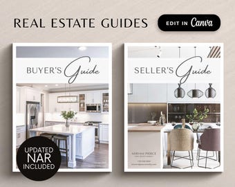 Buyer Agent Commission Fee, NAR, Real Estate Buyer and Seller Guide, Real Estate Marketing Template Bundle, Realtor Buyer Packet & Seller
