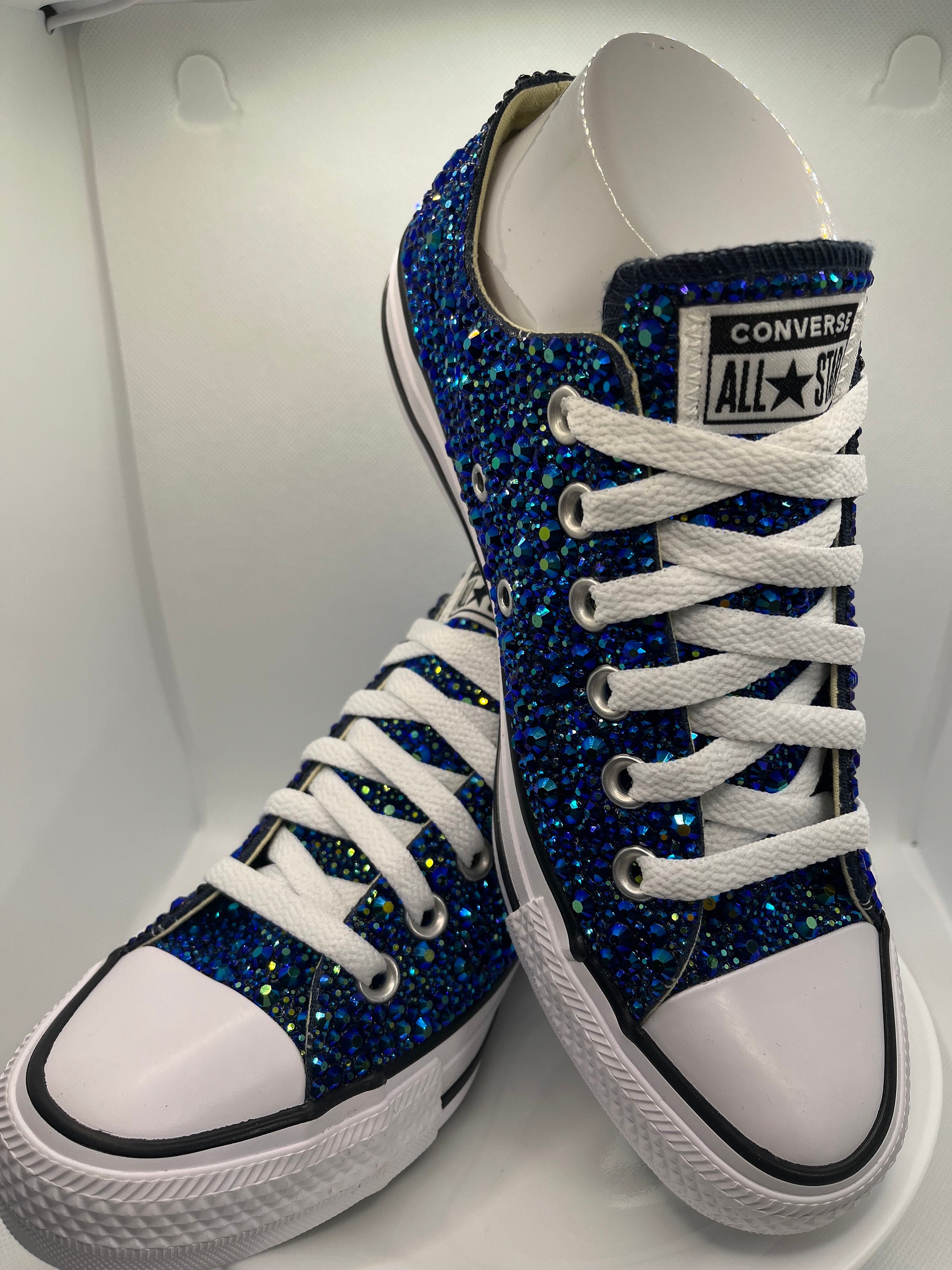 Silver Sequin Converse Trainers White Sequin Converse Shoes 