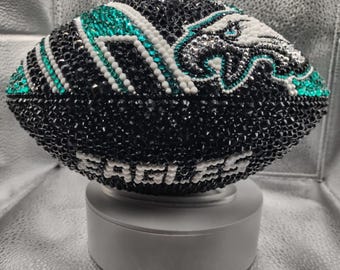 Hand-Bedazzled Youth Size NFL Footballs