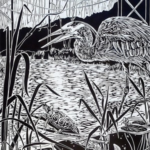 City Forest | Original Woodcut Print