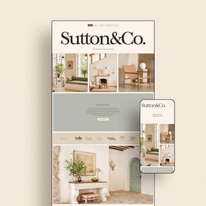 Sutton | Showit Website Template for Interior Designers, Architects, & Creative Services