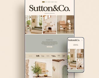 Sutton | Showit Website Template for Interior Designers, Architects, & Creative Services
