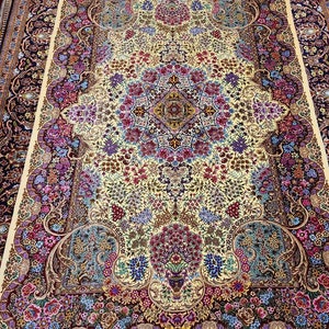 Persian Handmade Silk Signed Rug