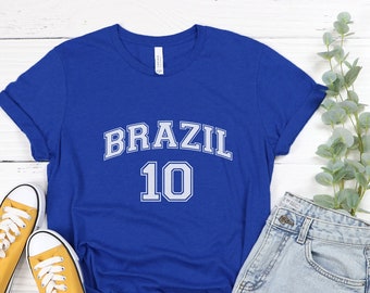 Brazil Shirt, blue Brazilian shirt, Brazil souvenir, Brazilian gift, Brazil travel shirt, Brasil gift, Brasil shirt, Brazil tee shirt, BRL