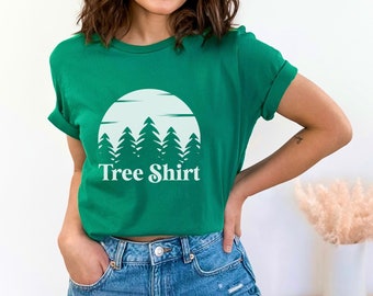 Green Tree Shirt, Unique Nature shirt, Perfect for Tree Lovers & Nature Enthusiasts, Forest Nature Tee, Cool and Simple Tree Lover Shirt