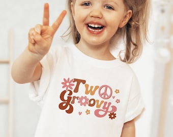 Two Groovy shirt, Two Groovy Party, Two Groovy Birthday outfit, Two groovy birthday shirt, retro boho shirt, 2nd birthday tee, GROO5