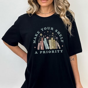 Book lovers shirt, Funny reading shirt, Book lovers tshirt, Library shirt, Bookworm tshirt, librarian gift, literature shirt, shelf BOOKS