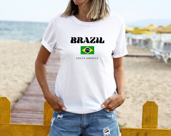 Brazil t-shirt, brazil gifts, brazilian shirt, brazilian gifts, brazil flag tee, south america, brazil women shirts, cute brazilian tee, BRL