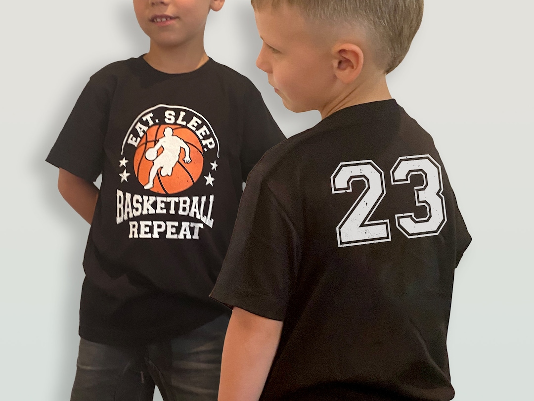 Youth Basketball Shirt Black Kids Basketball Tee Eat Sleep Etsy Australia
