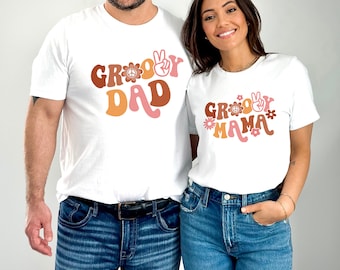 Groovy matching family birthday shirts, Groovy One birthday outfit, Mommy and Me shirts, Groovy Mama And Dad shirt, groovy birthday, GROO2