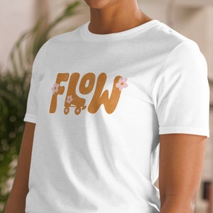 Flow tshirt, roller skating shirt, gift for skater, roller skate outfit, roller skate gift, go with the flow, roller dance, jam skating image 6