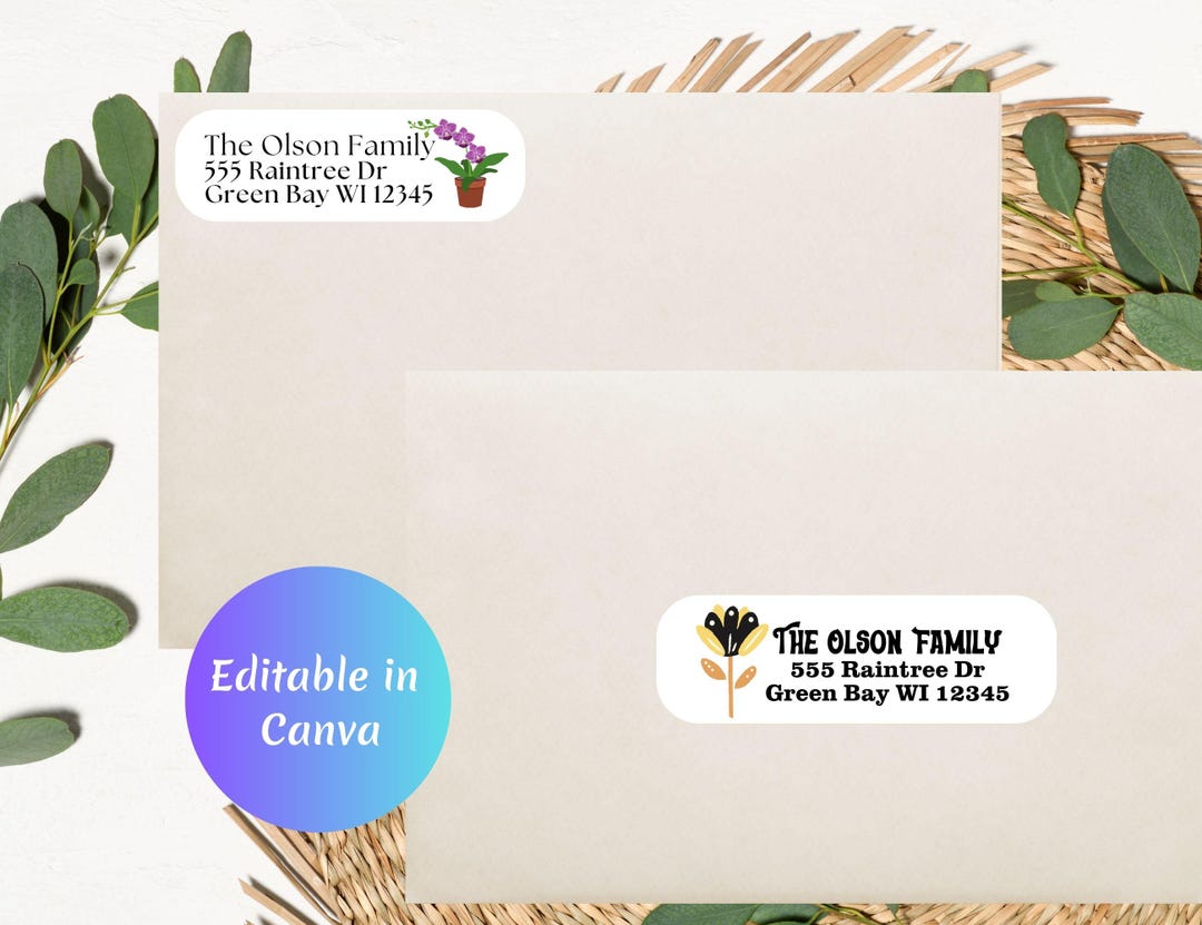 Address Labels | Guest Address Labels | Wedding | Label Template ...
