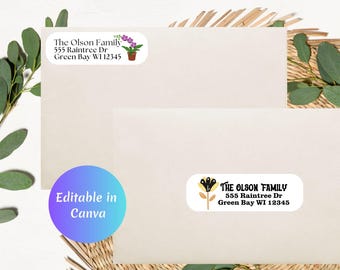 Address Labels | Guest Address Labels | Wedding | Label Template | Editable | Envelope Labels