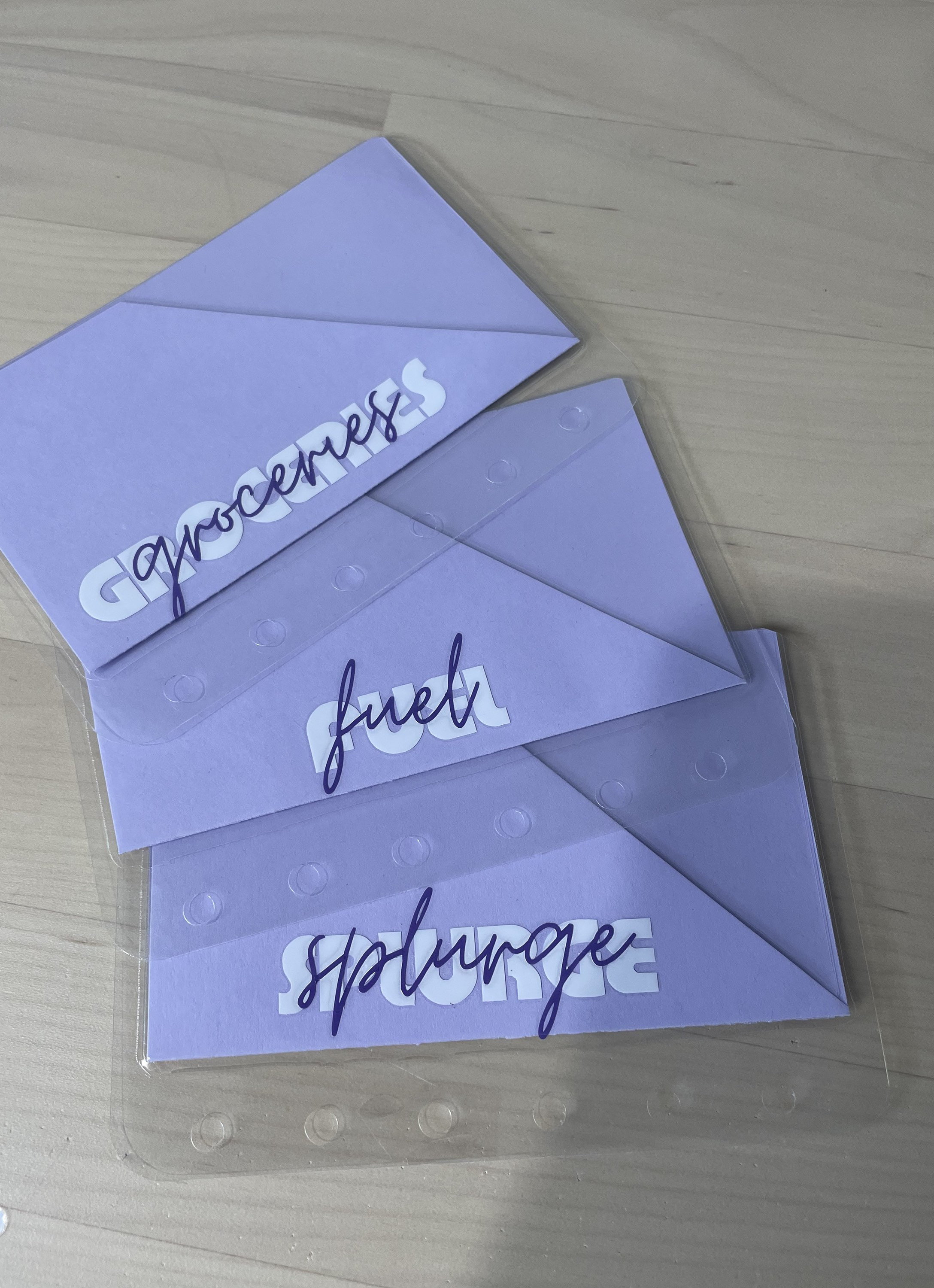 Peekaboo Envelopes Laminated Envelopes A7 Cash Envelopes Etsy