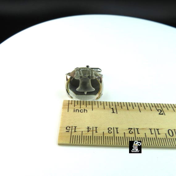 Vintage Swank Liberty Bell Cuff Links - image 12