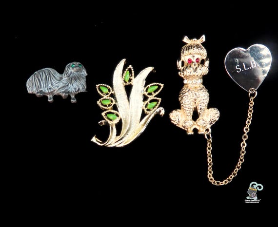 Three Vintage Brooch set - image 1