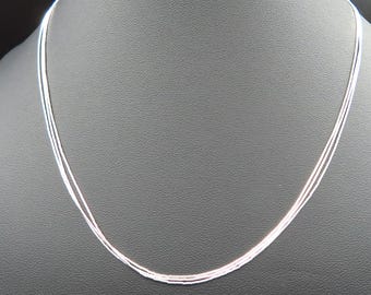 Vintage Liquid Silver Southwestern style .925 Sterling Silver Necklace