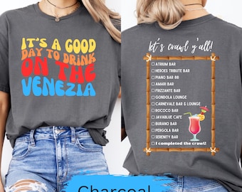 Venezia Bar Crawl Shirt | It's a Good Day to Drink on the Venezia | Cruise Shirt | Vacation Shirt | Cocktail