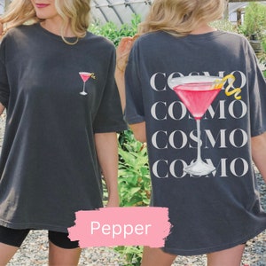 Cosmopolitan T-shirt | Vintage Style |  Cosmo Shirt | Pink Drink | Gifts For Her | Bachelorette Gifts | Cocktail Shirts