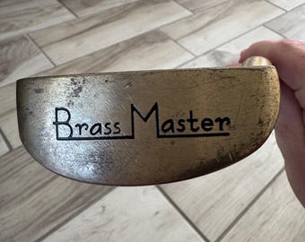 Vintage Brass Master Putter 34.5" RH Dizanium Lite Shaft Royal Golf Grip