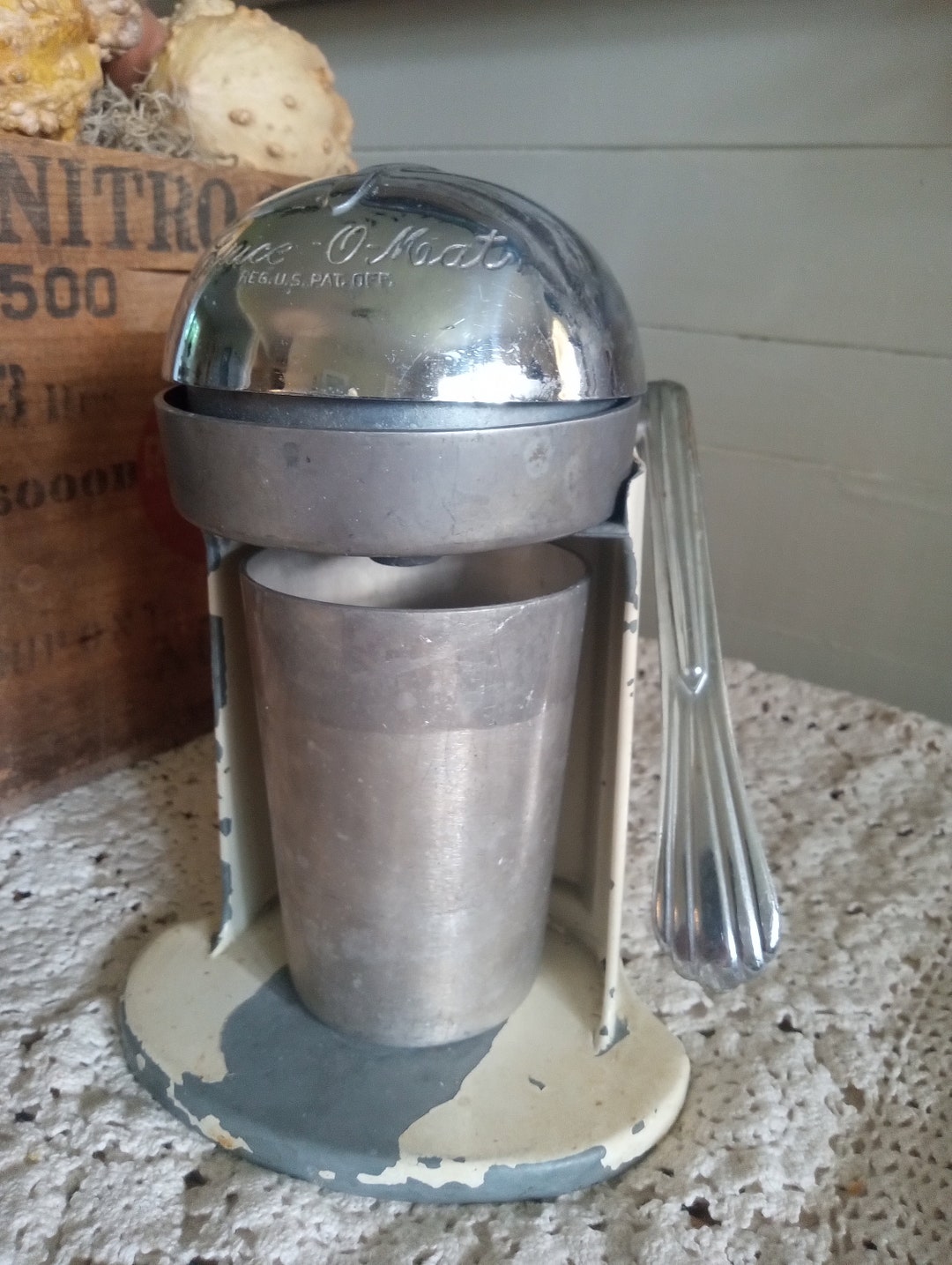 Juice O Mat Retro Vintage Antique Kitchen Decor Soda Shop Malt Shop Etsy
