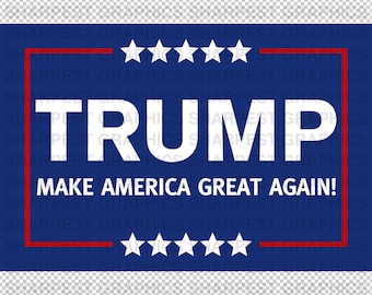 SVG, PNG — Trump Make America Great Again, MAGA, Color, Graphic