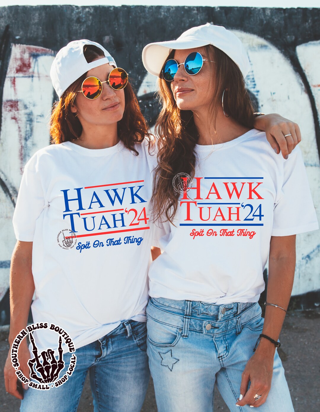 Hawk Tuah 24 Just Spit on That Thing Adult Humor Color & Black Pngs Digital Download Only 3