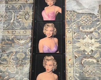 MARILYN MONROE Wooden Panel Board Photo Litho Print Phil STERN Vintage
