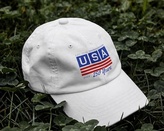 Sombrero de papá del 4 de julio / Gorra patriótica de 250 años de EE. UU. / Sombrero de béisbol de bandera estadounidense / Regalo del Día de la Independencia / Sombrero patriótico para hombres EST 1776