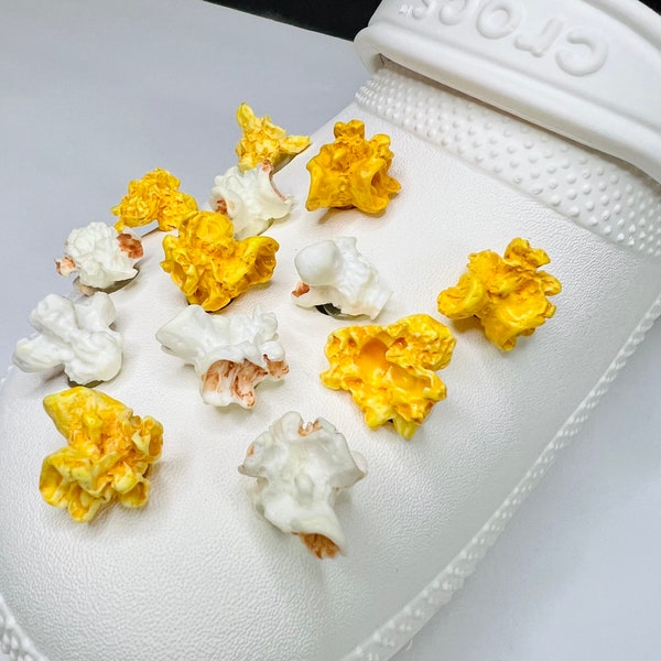 Popcorn Handmade Resin 3D Croc Shoe Charm! Pick ANY Combo of 4 - 8 - 12 or 16 Charms Page WIDE to Bundle and Save starting at 4.99!