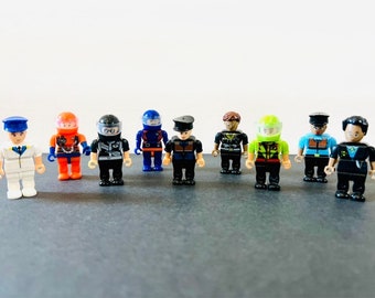 Building Block Shoe Charm - Block Men Mummy Cop Worker Astronaut Skeleton Spooky Halloween Handmade Charms NEW!