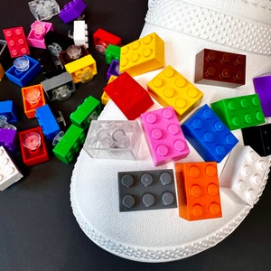 Building Block Bright Colors  Handmade Shoe Charm