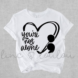 Mental Health Awareness SVG, JPG, PNG, Cut File, You&#39;re Not Alone, You Matter, Positive Self Talk, You are Enough, Be Good to You, Self Care
