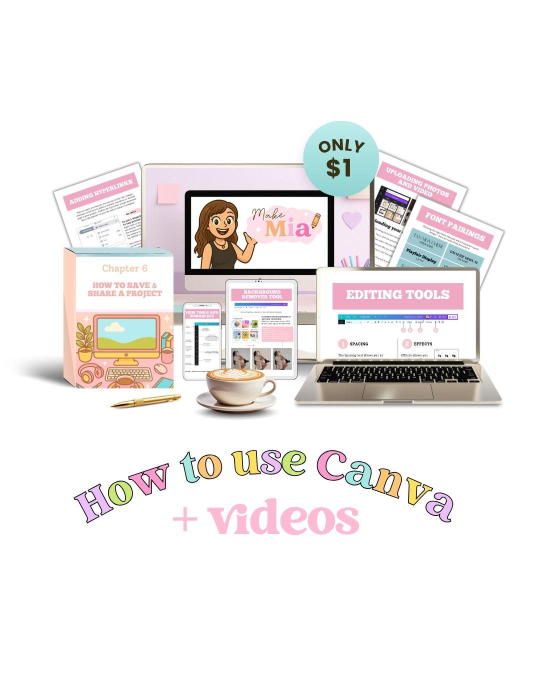 Canva Tutorial for Beginners How to Use Canva Guide With Videos Step-by ...