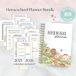 Modello di portfolio per l'homeschooling su Canva, modificabile, stampabile, planner arcobaleno, programma di homelearning per la registrazione. Datato, non datato. Semplice pastello.