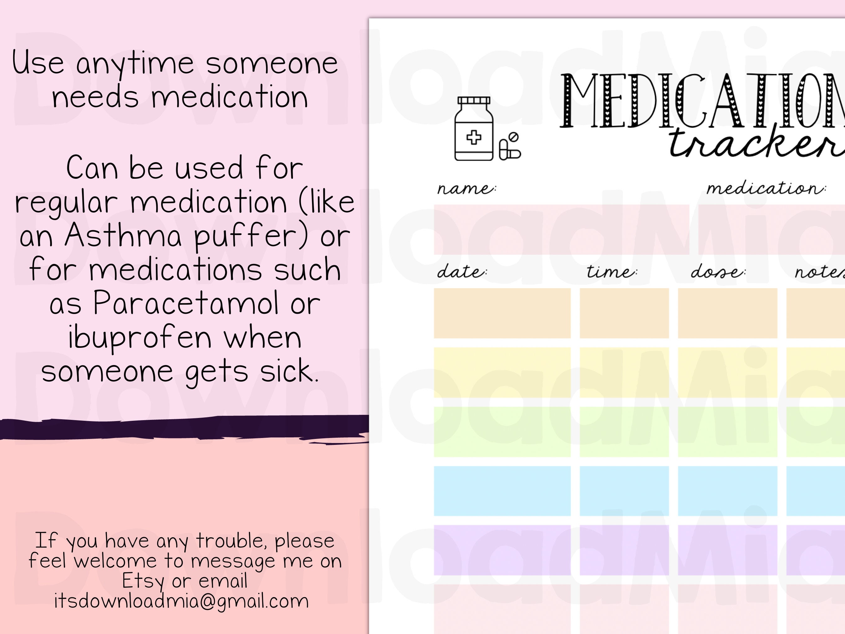 medication-tracker-chart-medicine-schedule-print-at-home-etsy